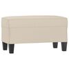vidaXL Sitzbank Creme 70x35x41 cm Mikrofasergewebe