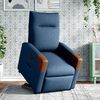 vidaXL Relaxsessel mit Aufstehhilfe Blau Stoff