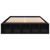 vidaXL Bettgestell Schwarz 140x200 cm Holzwerkstoff