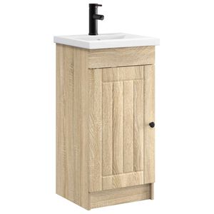 vidaXL Badezimmerschrank mit Waschbecken Sonoma-Eiche