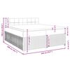 vidaXL Boxspringbett mit Matratze Dunkelgrau 200x200 cm Samt