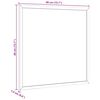 vidaXL Magnetisches Whiteboard mit massivem Kiefernholzrahmen 40x40 cm