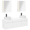 vidaXL Badezimmerschrank-Set 5 pcs Wei&szlig; 53 x 15,5 x 70 cm