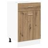 vidaXL Schubunterschrank Lyon Artisan-Eiche 50x46x81,5 cm Holzwerkstoff