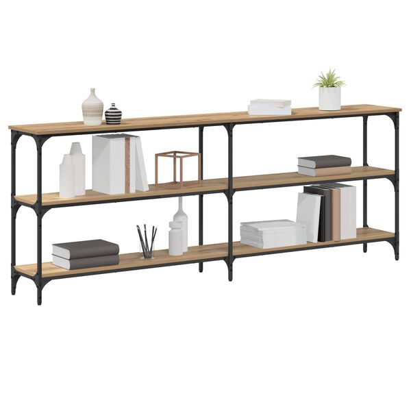 vidaXL Konsolentisch Artisan-Eiche 200 x 29 x 75 cm