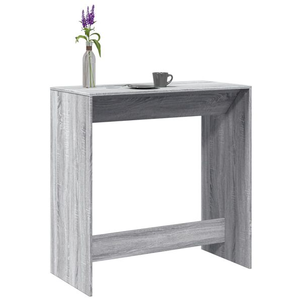 vidaXL Bartisch Grau Sonoma 102x50x103,5 cm Holzwerkstoff