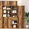 vidaXL Highboard Altholz 45 x 42,5 x 185 cm Holzwerkstoff