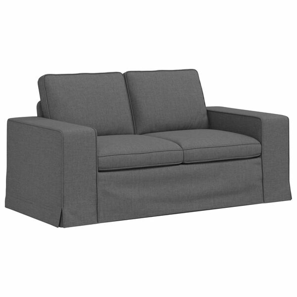 vidaXL Sofa 120cm Dunkelgrau Metall