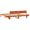 vidaXL Bettrahmen Wachsbraun 200 x 200 cm Massives Kiefernholz