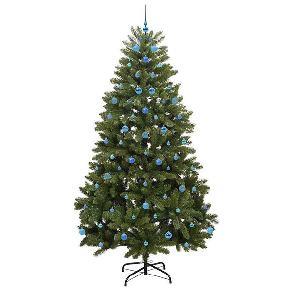 vidaXL Künstlicher Weihnachtsbaum Grün 240 cm PVC und Metall