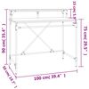 vidaXL Schreibtisch Grau Sonoma 100x50x90 cm Holzwerkstoff und Eisen