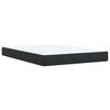vidaXL Boxspringbett mit Matratze Schwarz 140x200 cm Samt