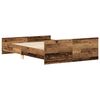 vidaXL Bettgestell ohne Matratze Altholz-Optik 140x190cm Holzwerkstoff