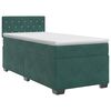vidaXL Boxspringbett mit Matratze Dunkelgr&uuml;n 80 x 200 cm Samt