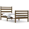 vidaXL Massivholzbett Kiefer 100x200 cm Honigbraun
