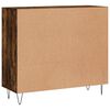 vidaXL Sideboard Räuchereiche 90x34x80 cm Holzwerkstoff