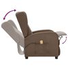 vidaXL Massagesessel mit Aufstehhilfe Taupe Stoff