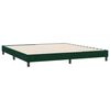 vidaXL Boxspringbett ohne Matratze Dunkelgr&uuml;n 180x210 cm Samt