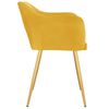vidaXL Esszimmerst&uuml;hle 4 Stk. Gelb Samt