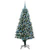 vidaXL Künstlicher Weihnachtsbaum mit 300 LEDs mit Ständer Grün 180 cm