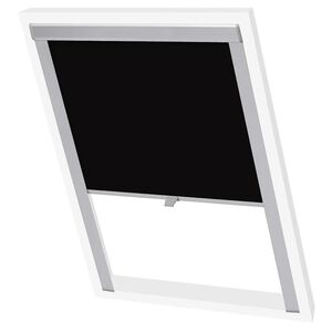 vidaXL Verdunklungsrollo Schwarz MK08 GGL und GGU