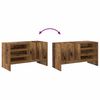 vidaXL Schallplattenschrank Altholz 78,5 x 35 x 45 cm Holzwerkstoff