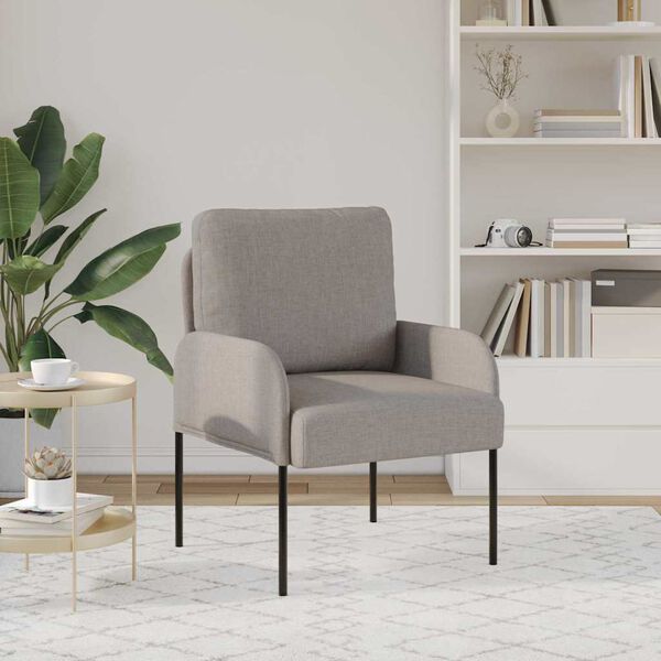 vidaXL Sofas mit Kissen 55cm Taupe Sperrholz