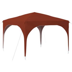 vidaXL Pop-up Partyzelt 290 x 290 x 245 cm Terrakotta Oxford-Stoff