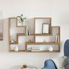 vidaXL Wandregal Wandmontiert Artisan-Eiche 96 x 12 x 64 cm