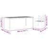 vidaXL Garten Essgruppe 9 pcs Braun Massivholz Akazie