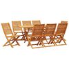 vidaXL Garten Essgruppe 9 stk. Braun Massivholz Akazie