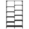 vidaXL Regal Schwarz Eichen-Optik 100 x 32 x 170 cm Holzwerkstoff