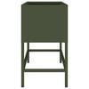 vidaXL Hochbeet Gartenpflanzer Olivgr&uuml;n 60 x 26 x 45 cm Stahl