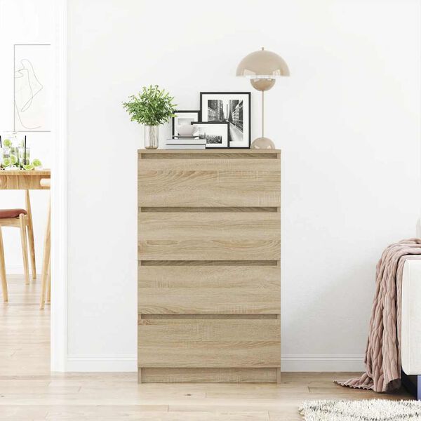 vidaXL Sideboard Sonoma-Eiche 60x35x98,5 cm Holzwerkstoff