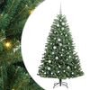 vidaXL K&uuml;nstlicher klappbarer Weihnachtsbaum Gr&uuml;n 150 cm