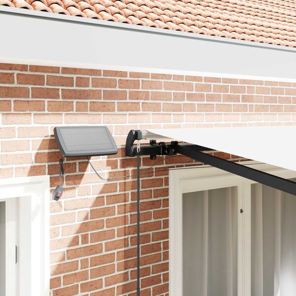 vidaXL Einziehbare Markise Wei&szlig; 350 x 250 cm Stoff