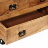 vidaXL Beistellschrank Braun 70 x 38 x 63 cm massives Mangoholz
