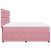 vidaXL Boxspringbett mit Matratze Rosa 180x200 cm Samt