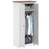vidaXL Kleiderschrank Wei&szlig; 80&times;50&times;171,5 cm Kiefer Massiv Panama Serie