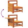 vidaXL Gartensofa mit Armlehne und Beistelltisch Massivholz Kiefer