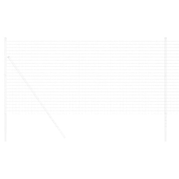 vidaXL Eurozaun Silber 1,4 x 10 m Feuerverzinktes Eisen