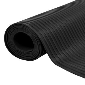vidaXL Bodenbelag Schwarz 1,5 x 2 m Gummi