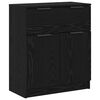 vidaXL Sideboard 3 pcs Schwarz Eichen-Optik 181 x 30 x 70 cm