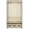 vidaXL Kleiderschrank Creme 87 x 49 x 159 cm Stoff