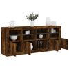 vidaXL Sideboard mit LED-Leuchten R&auml;uchereiche 163x37x67 cm