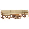 vidaXL Outdoor-Sofagarnitur 8 stk. Natur und Beige