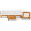 vidaXL 6-tlg. Garten-Lounge-Set mit Kissen Akazie Massivholz