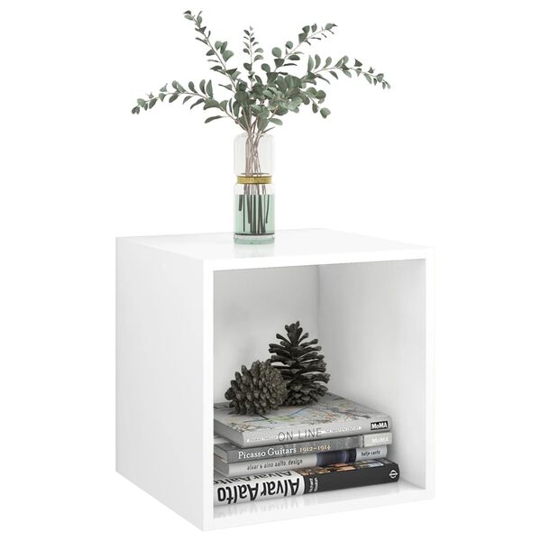 vidaXL Wandschr&auml;nke 2 Stk. Wei&szlig; 37x37x37 cm Holzwerkstoff