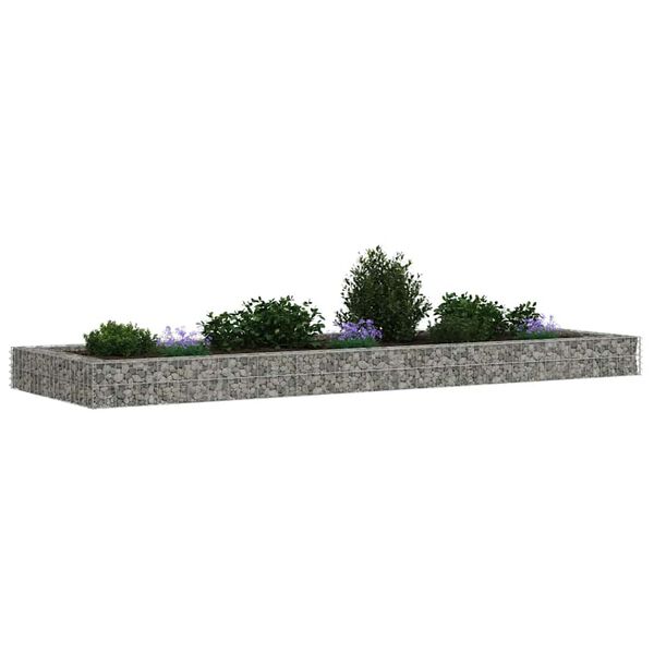 vidaXL Gabionen-Hochbeet Verzinkter Stahl 300x100x20 cm