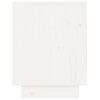 vidaXL Nachttisch Weiß 40x30x40 cm Massivholz Kiefer